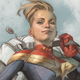 Carol Danvers as she appears on the cover of The Life of Captain Marvel #1.